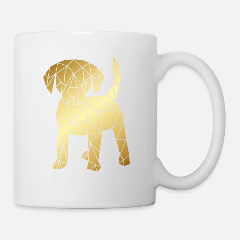 GEOMETRIC DOG 2 - Mug - white