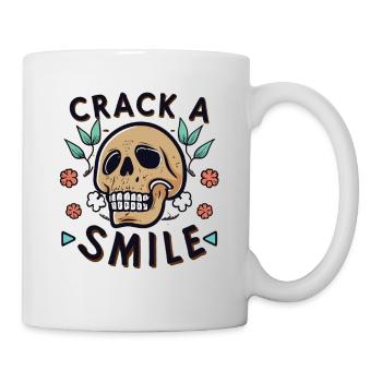 Skulls Crack A Smile Totenkopf Skull - Mug - white - Right