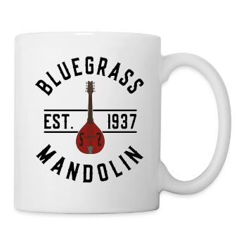 Bluegrass Music Bluegrass Mandolin EST 1937 - Mug - white - Right