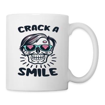 Skulls Crack A Smile Totenkopf Skull - Mug - white - Right