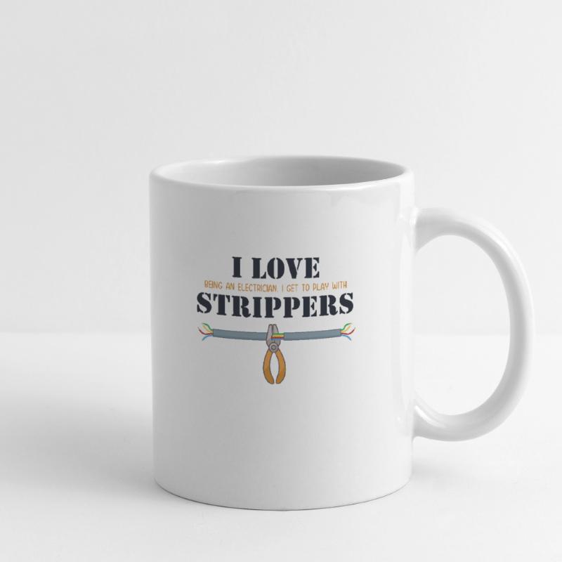 I love Strippers Electronics Technician Electrical Engineer Mug