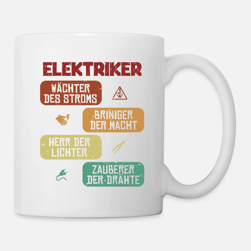 Wächter Bringer Herr Zauberer Elektrotechniker - Tasse - Weiß