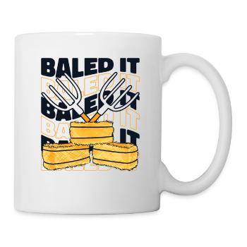 Baled It Agriculture Agriculteur biologique Agriculteur - Mug blanc - blanc - Droite