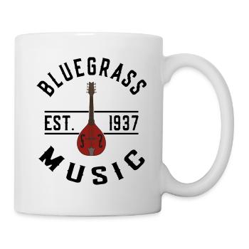 Bluegrass Music Bluegrass Mandolin EST 1937 - Tasse - Weiß - Rechts