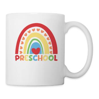 Préscolaire Arc-en-ciel Filles Garçons Enfants Enseignants - Mug blanc - blanc - Droite