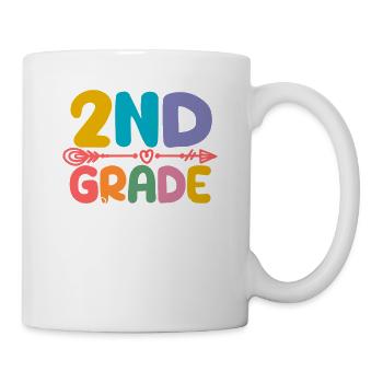 2nd Grade Squad Second Teacher Student 100th Day - Tasse - Weiß - Rechts