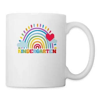 Jardin d’enfants arc-en-ciel fille garçons équipe d’enseignants - Mug blanc - blanc - Droite