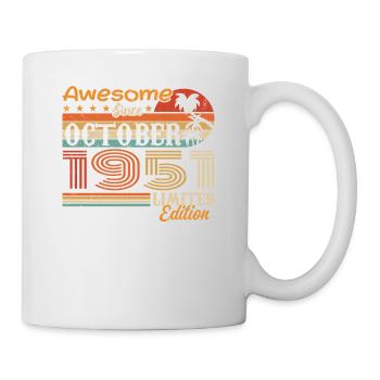1951 October Vintage - Octobre 1951 - Mug blanc - blanc - Droite