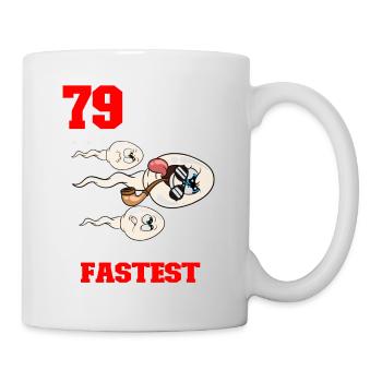 Funny Birthday Quote 79 Years Old - Mug - white - Right