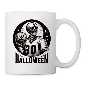 Halloween-American-Football-Spieler - Tasse - Weiß - Rechts