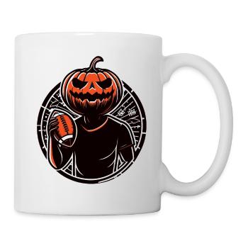 Halloween-American-Football-Spieler - Tasse - Weiß - Rechts