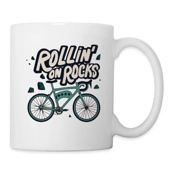 Gravel Bike Gravel Bikes Gravel Rollin On Rocks - Mug - white - Right