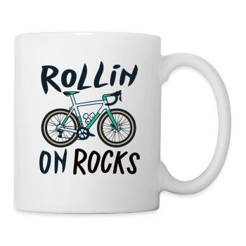 Gravel Bike Gravel Bikes Gravel Rollin On Rocks - Mug - white - Right