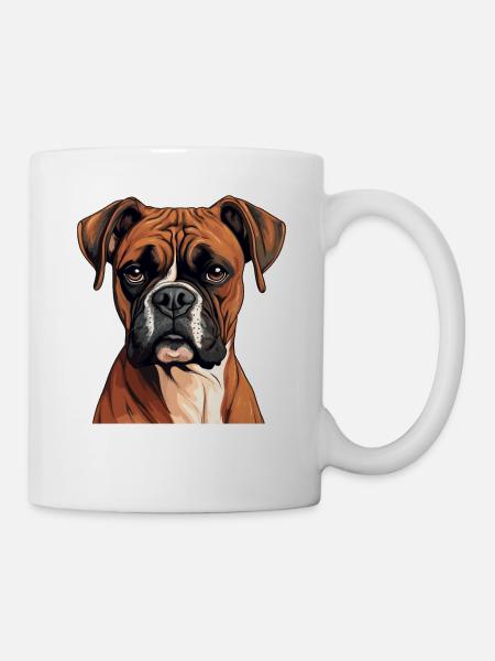 Chien Boxer - Mug blanc - blanc