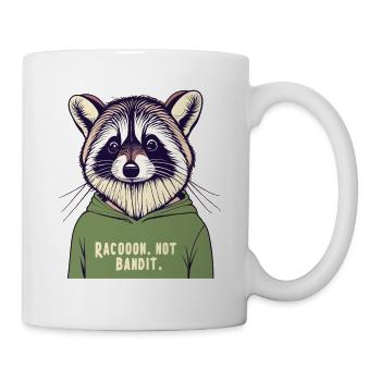 Waschbär Waschbär Bébé raton laveur n’est pas un bandit - Mug blanc - blanc - Droite