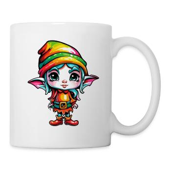 Imp / Dwarf / Fairy / Christmas / Elf - Mug - white - Right
