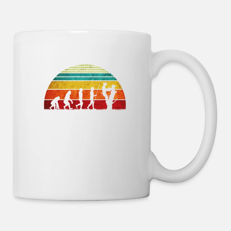 Lustiges Arborist Geschenk Baumpfleger Kettensäge - Tasse - Weiß