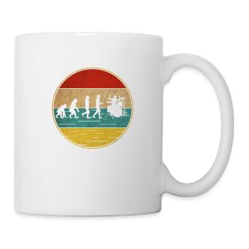 Drummer Schlagzeug Geschenk Rhythmus im Blut - Tasse - Weiß - Rechts