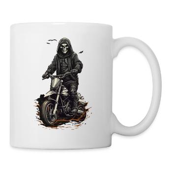 Conception de la Faucheuse de motocross d’Halloween - Mug blanc - blanc - Droite