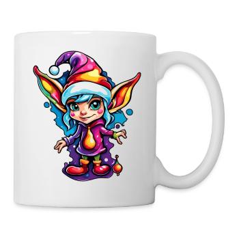 Imp / Dwarf / Fairy / Christmas / Elf - Mug - white - Right