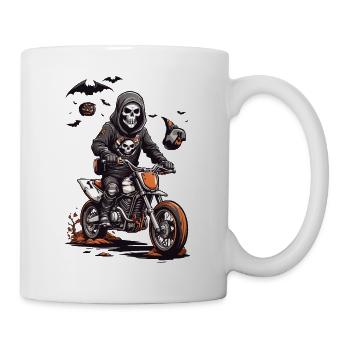 Halloween Motocross Skeleton Racer - Mug blanc - blanc - Droite