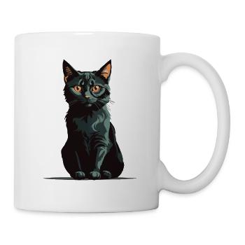 Chat magique d’Halloween Conception de chat magique - Mug blanc - blanc - Droite