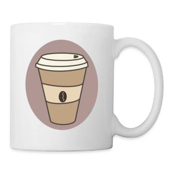 Kaffee - Tasse - Weiß - Rechts
