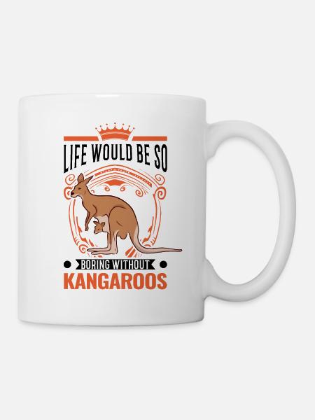 Australisches Känguru Australien Kangaroo - Tasse - Weiß