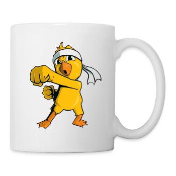 Karaté Poussin Arts Martiaux - Mug blanc - blanc - Droite