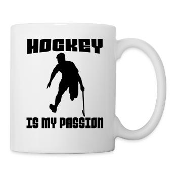 Joueur de hockey cadeau hockey hockey hockey floorball - Mug blanc - blanc - Droite