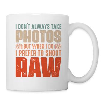 Je ne prends pas toujours de photos - Mug blanc - blanc - Droite