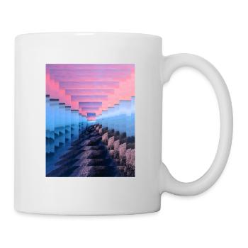Mist-shrouded landscape - Mug - white - Right