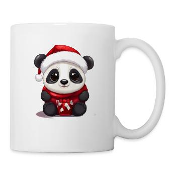 Panda Noël : ours mignon dans la magie des fêtes - Mug blanc - blanc - Droite