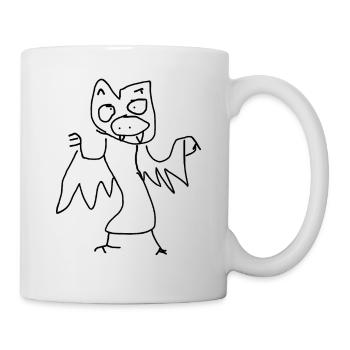 Fledermaus - Tasse - Weiß - Rechts