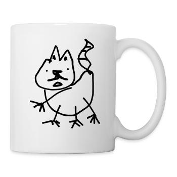 Katze - Tasse - Weiß - Rechts