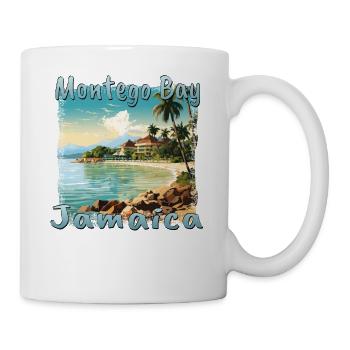 Montego Bay Vibes: Grunge Aesthetic Meets Caribbean - Mug - white - Right
