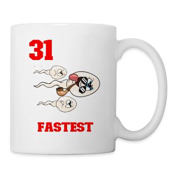 Citation d’anniversaire drôle 31 ans - Mug blanc - blanc - Droite
