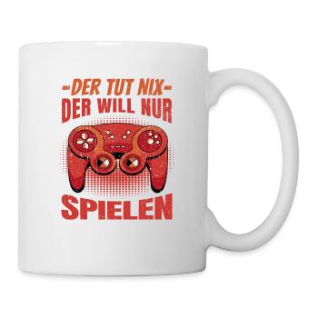 Lustiges Gaming Motiv - Perfektes Geschenk - Tasse - Weiß - Rechts