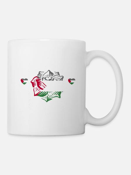 Drapeau de la Palestine Drapeau - Mug blanc - blanc