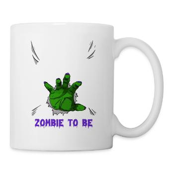 ZOMBIE À ÊTRE, COSTUME D’HALLOWEEN - Mug blanc - blanc - Droite