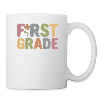 First Grade Vibes 1ère classe Équipe Rétro 100e Jour - Mug blanc - blanc - Droite
