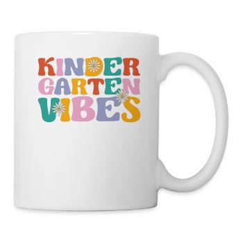 Kindergarten Vibes Kids Crew Retro Premier jour - Mug blanc - blanc - Droite
