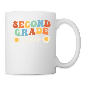 Second Class Vibes 2ème Équipe Rétro 100ème Jour d’École - Mug blanc - blanc - Droite