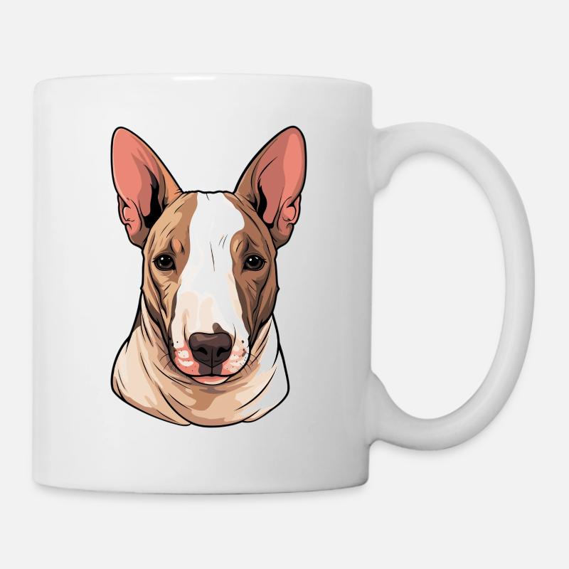 Hund Bullterrier - Tasse - Weiß