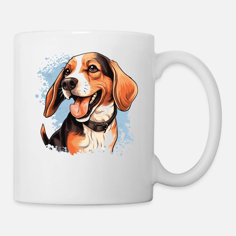 Chien Beagle - Mug blanc - blanc