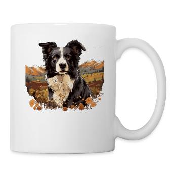 Chien Border Collie - Mug blanc - blanc - Droite