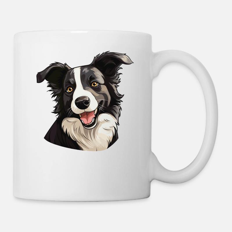 Chien Border Collie - Mug blanc - blanc