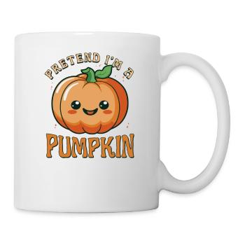 Citrouille paresseux Halloween Costume, faire semblant que je suis un - Mug blanc - blanc - Droite