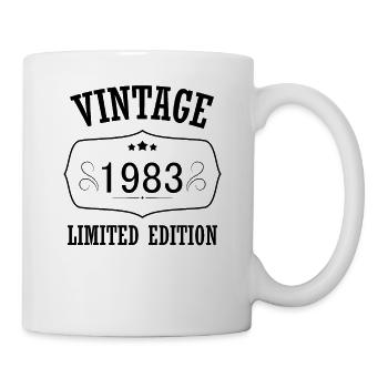 vintage 1983 limited edition - Mug blanc - blanc - Droite