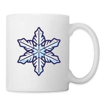 Schneeflocke Icon Winter - Tasse - Weiß - Rechts